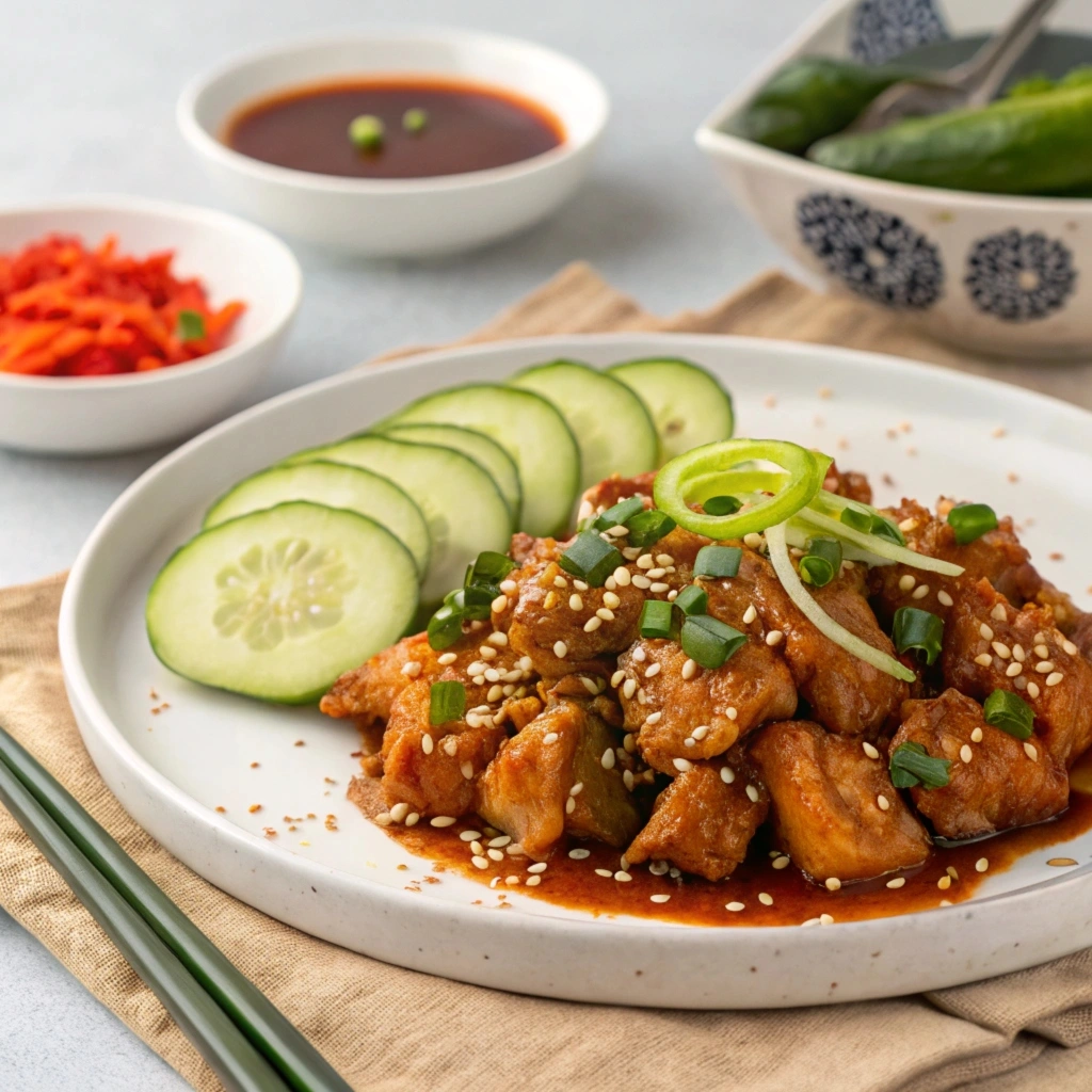 Traditional Bang Bang Chicken served with sesame sauce