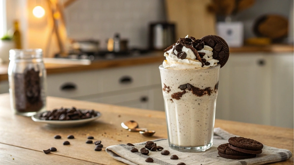 A Classic Cookies & Cream Shake in a Glass