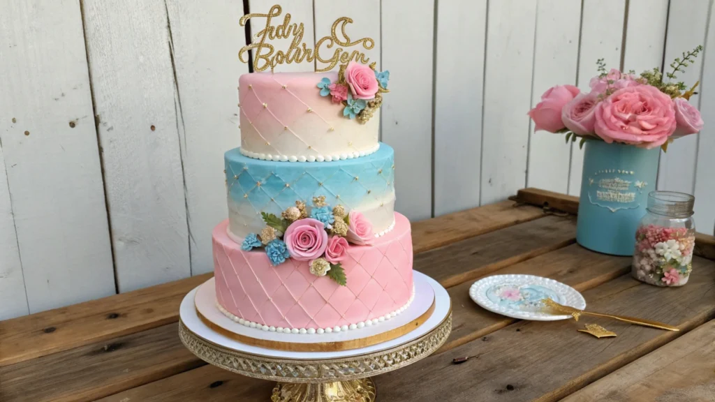 Creative gender reveal cake design ideas