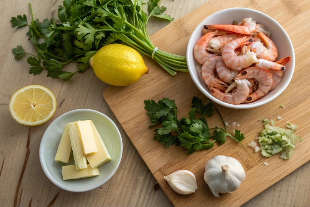 Ingredients for Garlic Butter Shrimp