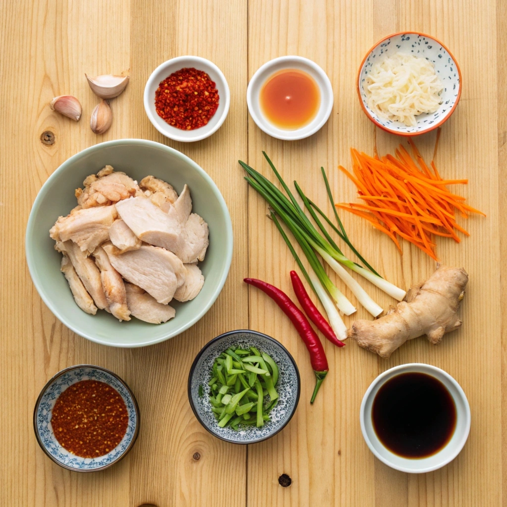 Ingredients for Bang Bang Chicken