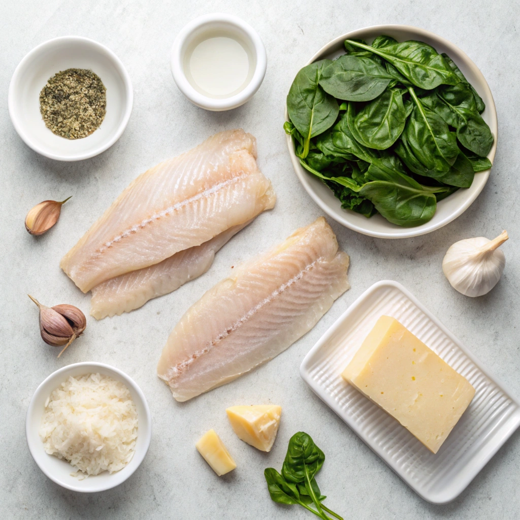 how to cook flounder florentine with spinach​