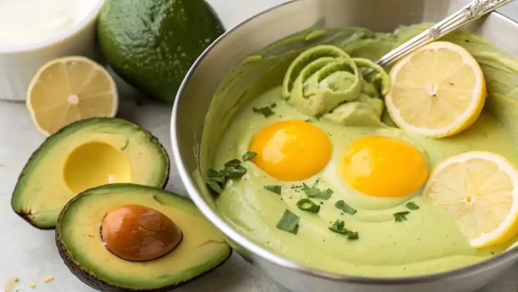 Avocado Hollandaise sauce blending