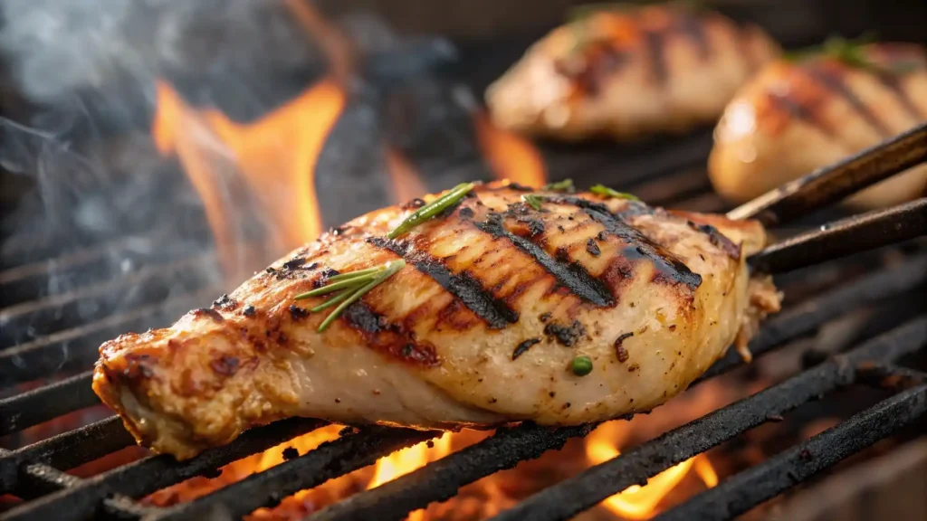 Grilling Marinated Greek Chicken